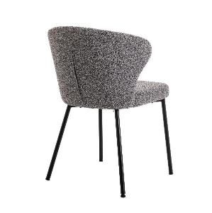 Silla Vega, tapizado gris. 82*50,5*60 cm