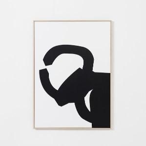 Set 2 cuadros con marco madera 50*70 cm/Ud.