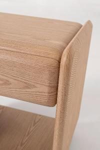 Mesita Pompeya en chapa roble