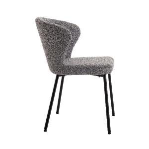 Silla Vega, tapizado gris. 82*50,5*60 cm