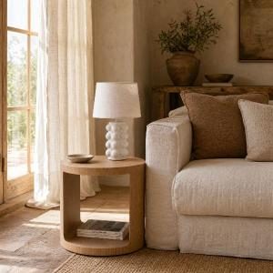 Mesita auxiliar Judith, chapa madera roble 50*50*50 cm