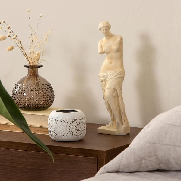 ESCULTURA RESINA VENUS BEIGE 30 CM