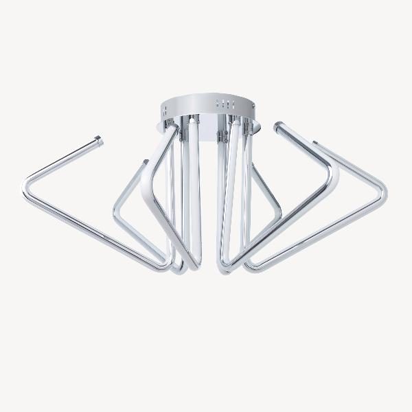 LAMPARA TECHO LED CROMADO 66X32 CM