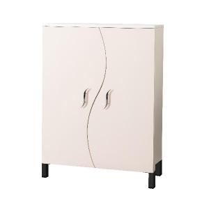 Zapatero lacado patas metal 122*80*36