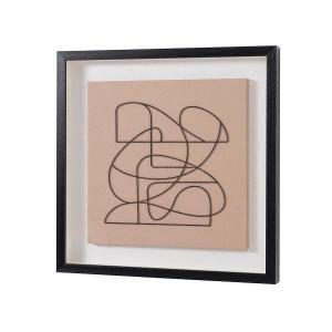 Cuadro vitrina con marco madera 60*80 cm