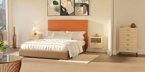 Small table with drawer and hollow oak melamine for hanging, 48 cm