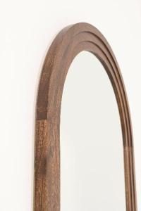 Espejo extra grande, marco de madera nogal