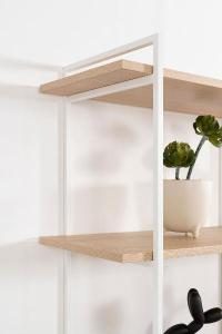 Estantería Dalt 3 bases metal blanco 150 cm