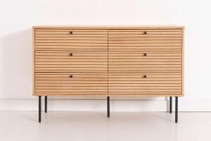 Cómoda Nela chapa roble (KIT)