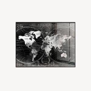 Glasbild mit Rahmen 80*120 cm