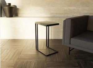 Mesita auxiliar metal y tapa marmol 62*40*30 cm (Elegir color base metal + color tapa mármol)