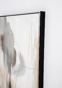 Set de 2 cuadros al óleo. Marco madera. 60*90 cm/ud.