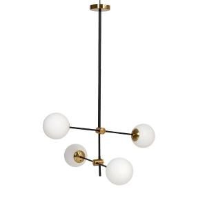 Lámpara de techo con tulipas blancas. 55*100*55 cm