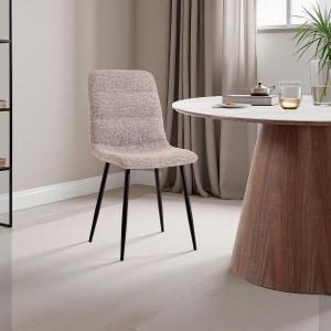 Silla Emma, tapizado gris. 90*44*55 cm