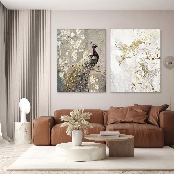 CUADROS 150*100 CM IMPRESOS CON DETALLES DORADOS