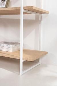 Estantería Dalt 3 bases metal blanco 150 cm