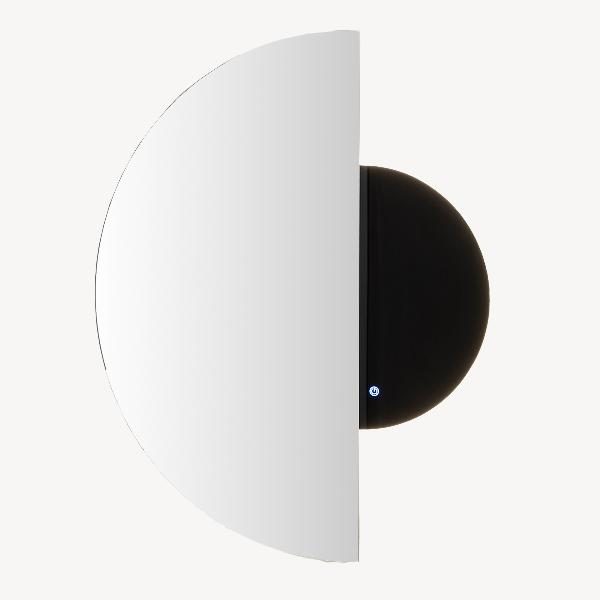 ESPEJO 1/2 LUNA CON SENSOR DE LUZ LED. 100*80 CM (SE PUEDE COLGAR EN HORIZONTAL)