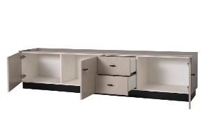 Mueble TV Diamond 3 P + 2 C lacado visón 222*50*40 cm