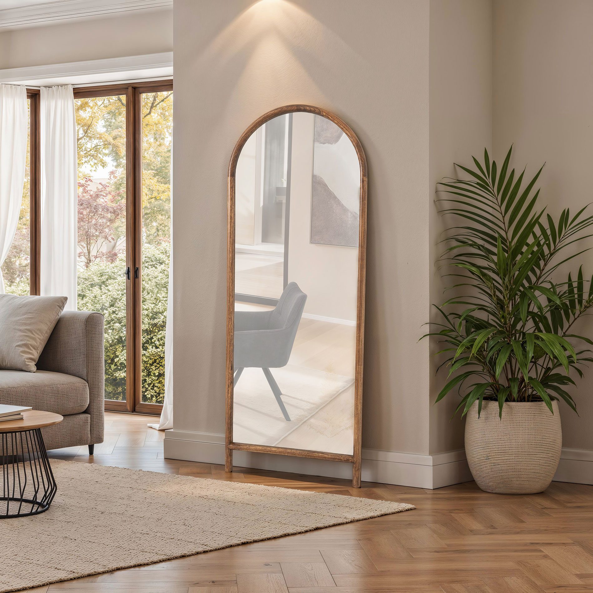 Espejo suelo madera roble 160*60 cm