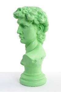Escultura resina David verde 36 cm