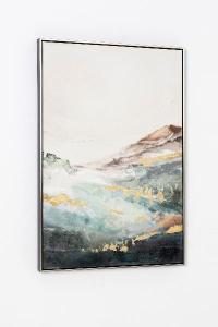 Set de 2 cuadros al óleo. Marco de madera. 60*90 cm/ud.