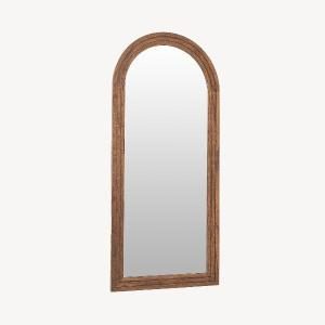 Espejo extra grande, marco de madera nogal