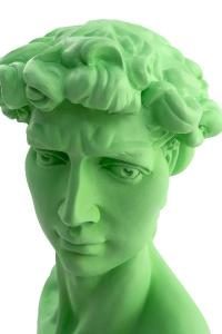 Escultura resina David verde 36 cm