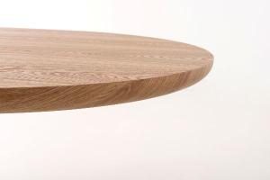 Mesa de comedor 120*120*75 cm. Chapa madera roble 