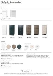 Sinfonier Diamond 6 C lacado blanco 62*110*42