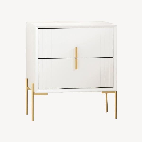 MESITA MILAN LACADA 2 CAJONES. GUIA FRENO 59*48*34 CM