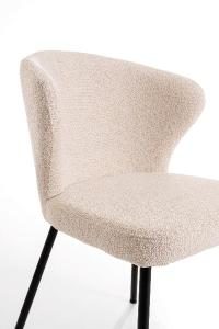 Silla Vega, tapizado beige. 83*50.5*60 cm