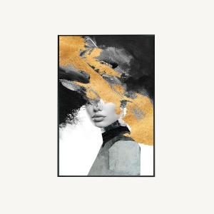 Glasbild mit Rahmen 80*120 cm