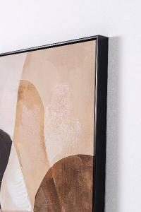 Set de 2 cuadros al óleo. Marco de madera. 60*90 cm/ud.