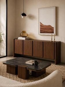 Gio sideboard walnut 180*45*75.5 cm