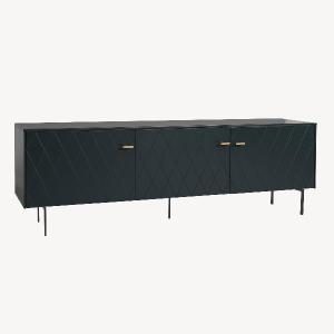 Mueble TV Diamond 3 P lacado verde 182*50*40 cm