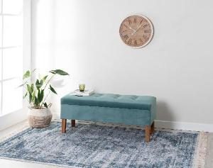 Alfombra estampado azules 180*300 cm