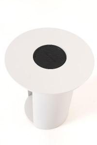 Mesa auxiliar Marbella para exterior 48*41*41 cm. (con luz solar LED)