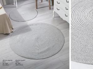 Alfombra gris y negro 120*120 cm