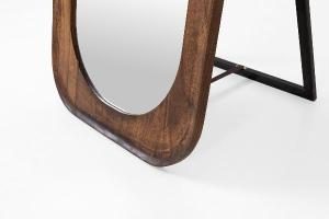 Floor mirror 160x60 cm, walnut wood