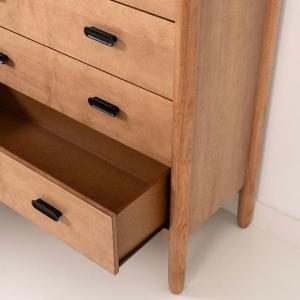 Cómoda Florencia de 4 cajones lacado roble 102 cm