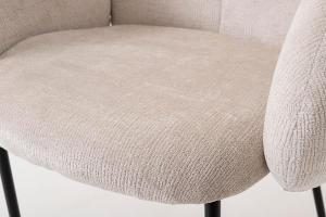 Sedia Margot, rivestimento beige
