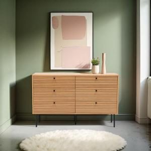 Cómoda Nela chapa roble (KIT)