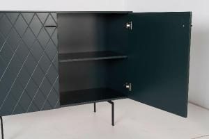 Consola Diamond 2 P lacado verde 121*80*40 cm