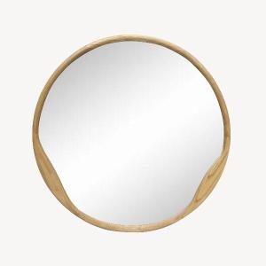 Espejo circular madera roble 120*120 cm