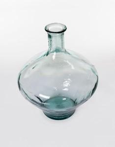Jarron Meguino 46*37 cm. Vidrio reciclado transparente
