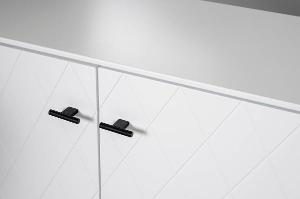 Buffet Diamon 3 P laqué blanc 182*90*40 cm