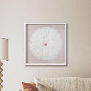 Cuadro vitrina con marco madera 80*80 cm