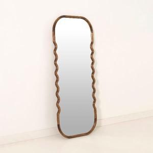 Espejo madera nogal 160*60 cm zigzag