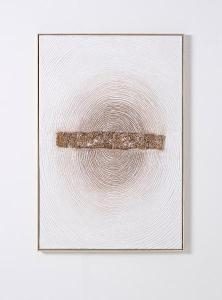 Set de 2 cuadros al óleo con marco de madera. 80*120 cm/ud.