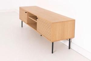 Mueble TV Nela chapa roble (KIT)